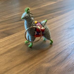 Alpaca keychain from Peru